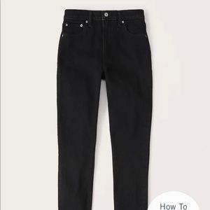 NWT Abercrombie skinny high rise jeans in black, size 31 short (12s)